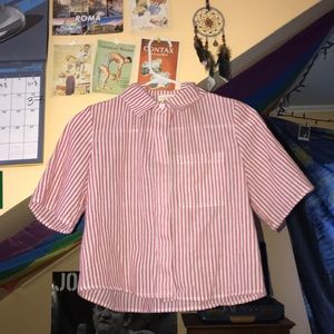 striped PacSun crop top🌸